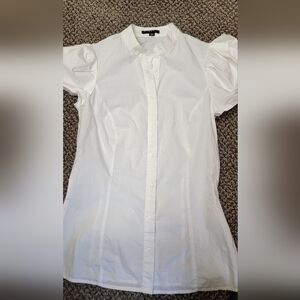 Classic Men's White Button-Up Shirt